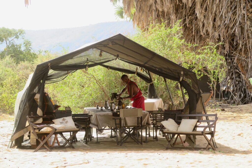 Mobile tented camp safari in Kenya