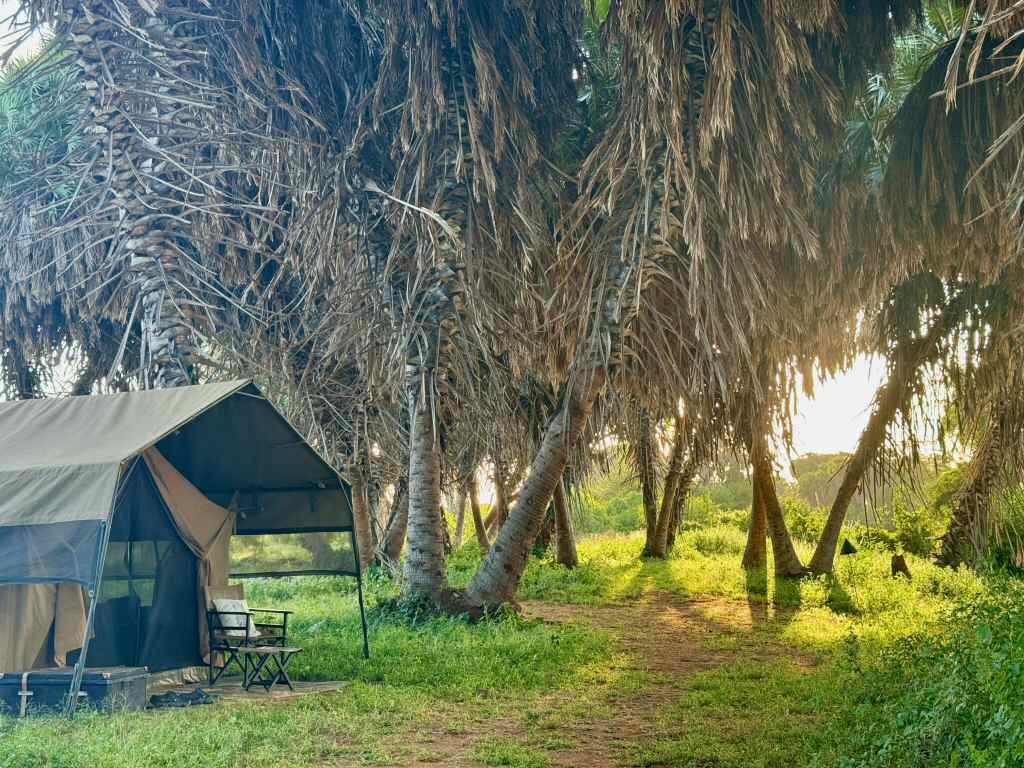 Il campo tendato mobile Bush Camp